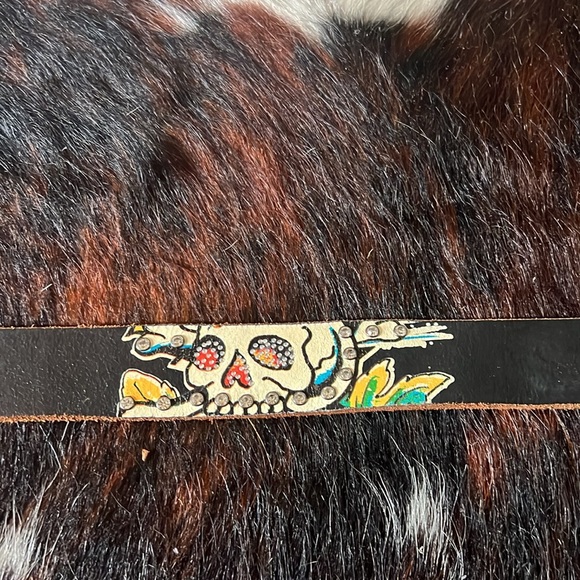 Ed hardy studded belt L leather Vintage - Picture 6 of 12